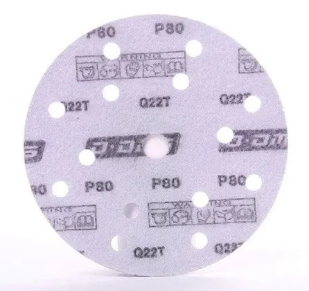 150mm x 15 Hole Ceramic Grain Film Backed Sanding Discs 100 Pack