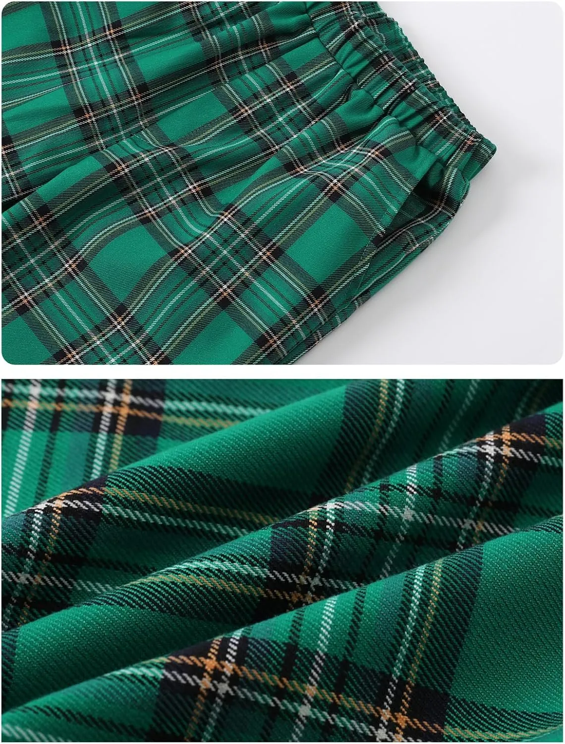 A&J DESIGN Boys' 2-Piece Suits Set Jacket Pants Bow Tie Kids Plaid Formal Outfits