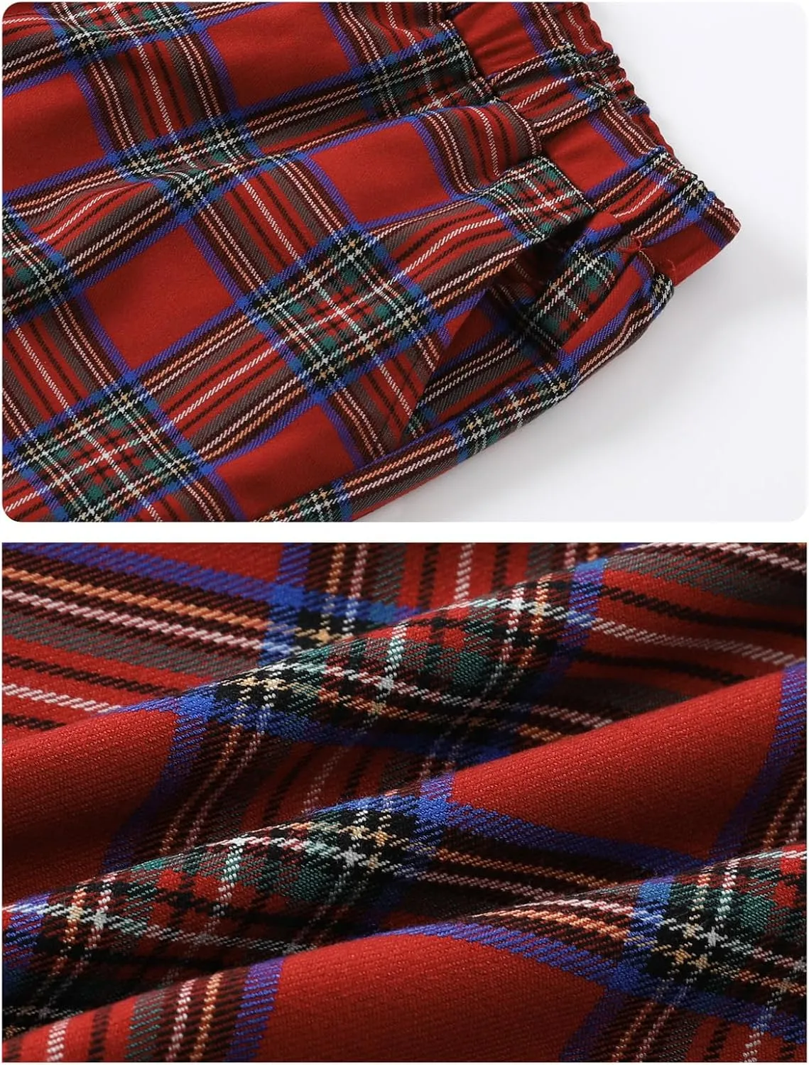 A&J DESIGN Boys' 2-Piece Suits Set Jacket Pants Bow Tie Kids Plaid Formal Outfits