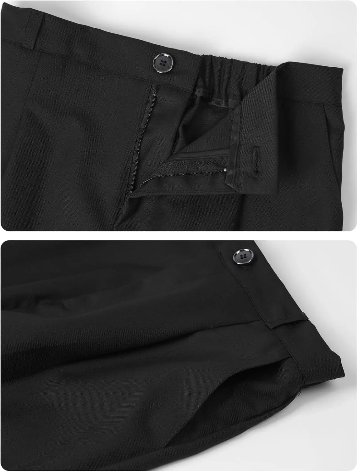 A&J DESIGN Boys 6-Piece Formal Suit Set with Dress Shirts, Vest, Pants, Tie, Bowtie and Pocket Square