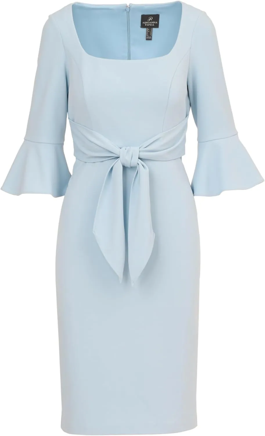 Adrianna Papell Women's Bell Sleeve Tie Front Dress