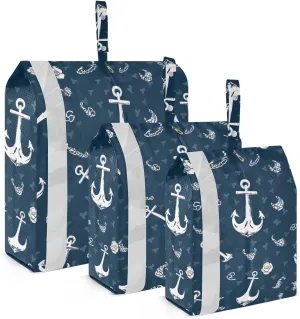 Anchors Packing Cubes Lightweight Luggage Organizer with Handle Travel Organizer Bags for Carry-On Luggage