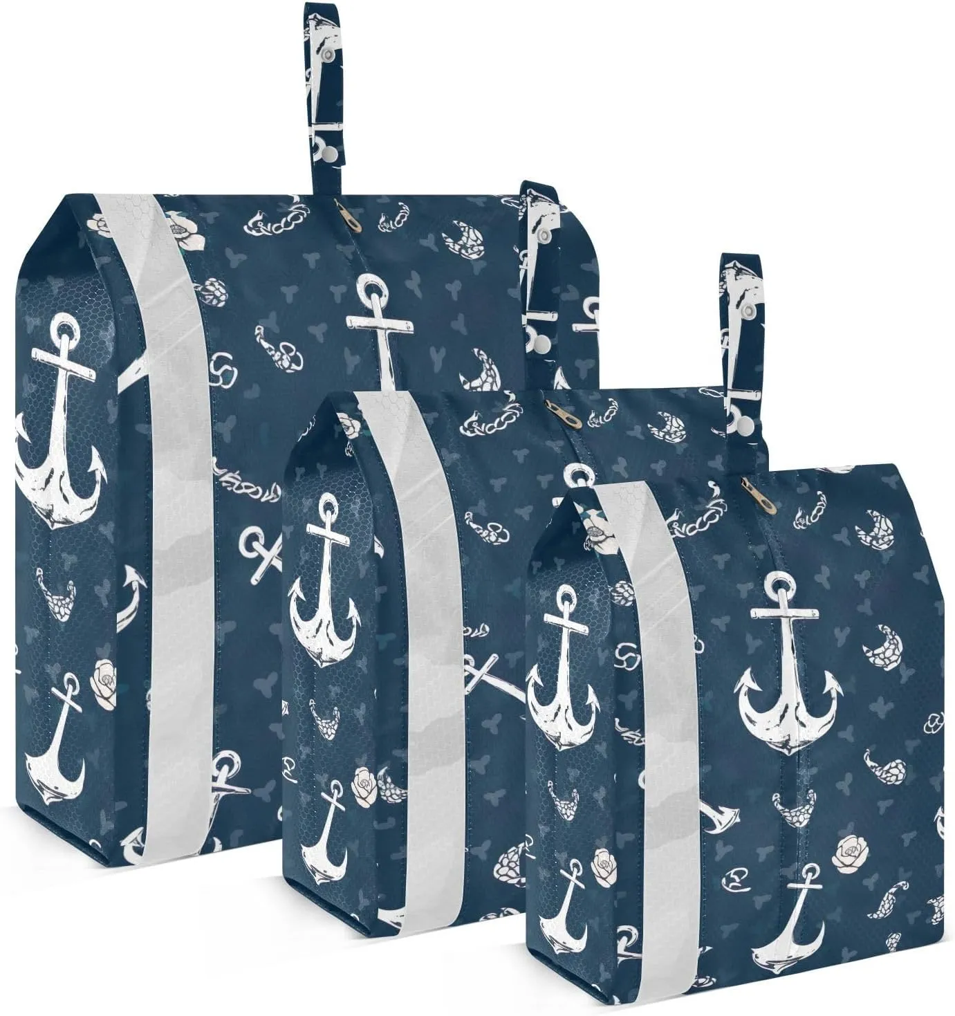 Anchors Packing Cubes Lightweight Luggage Organizer with Handle Travel Organizer Bags for Carry-On Luggage