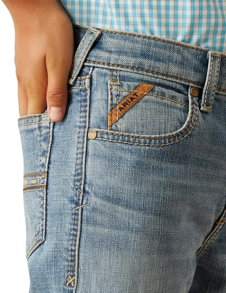 Ariat Boys Leonard B4 Relaxed Boot Cut Jean