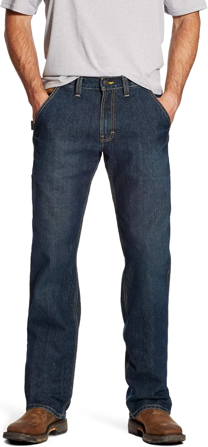 Ariat Men's Rebar M4 Relaxed Durastretch Workhorse Boot Cut Jean