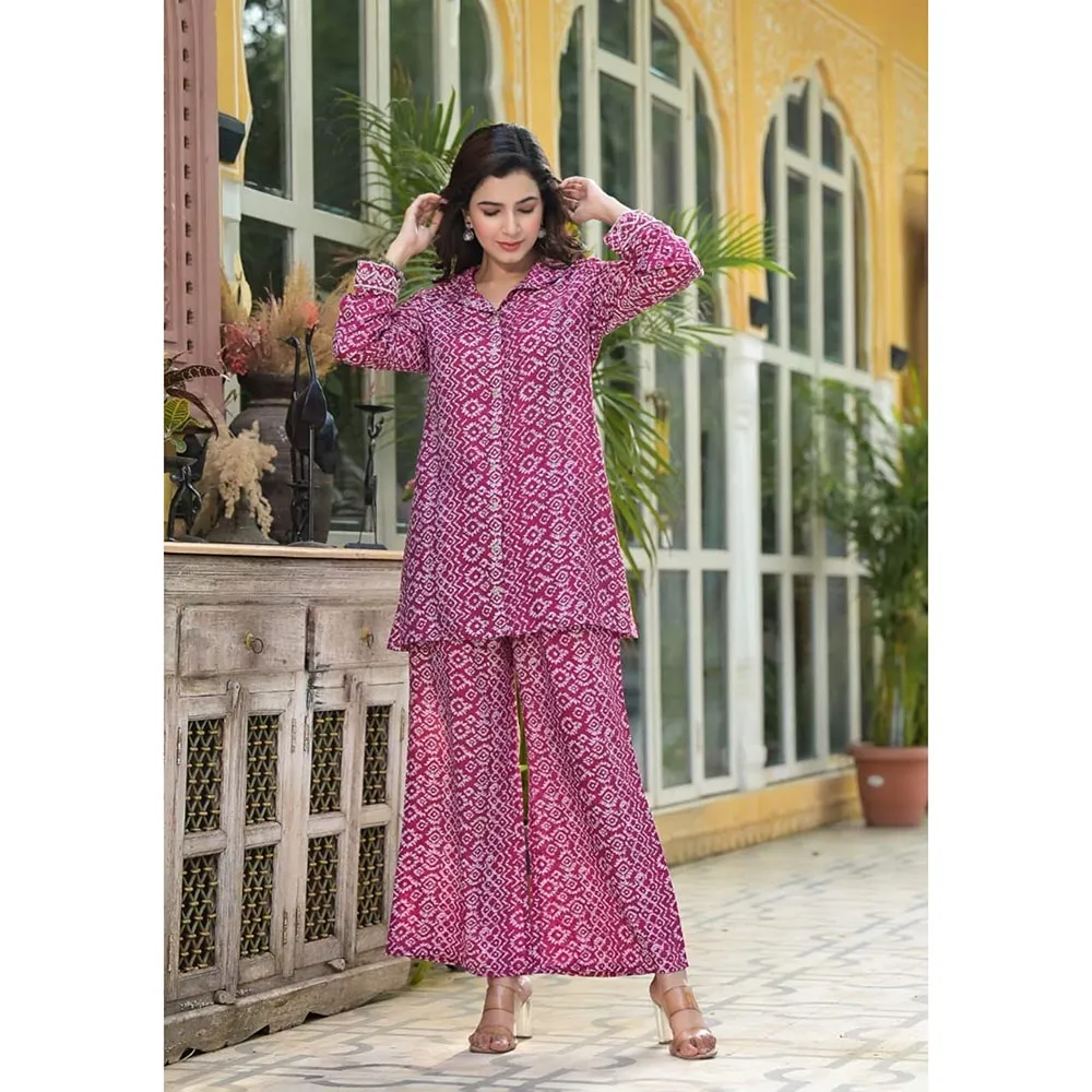 Autumnlane Shivangi Auburn Printed Co-Ord (Set of 2)