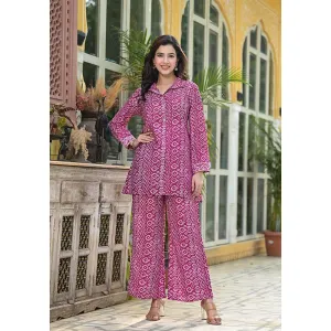 Autumnlane Shivangi Auburn Printed Co-Ord (Set of 2)