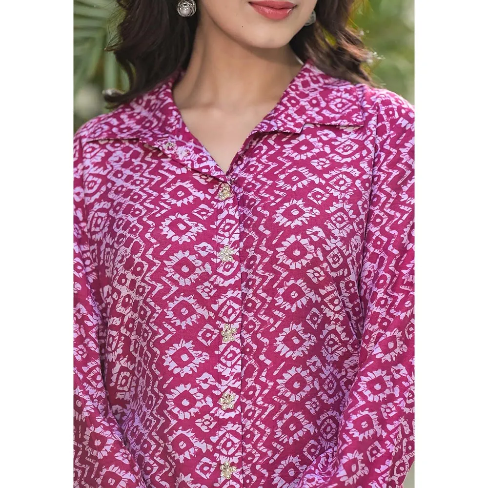 Autumnlane Shivangi Auburn Printed Co-Ord (Set of 2)