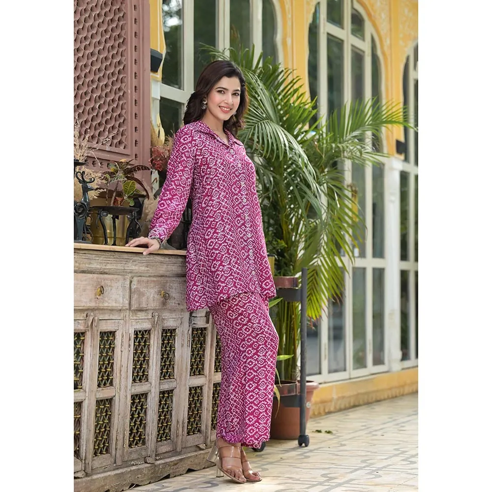 Autumnlane Shivangi Auburn Printed Co-Ord (Set of 2)