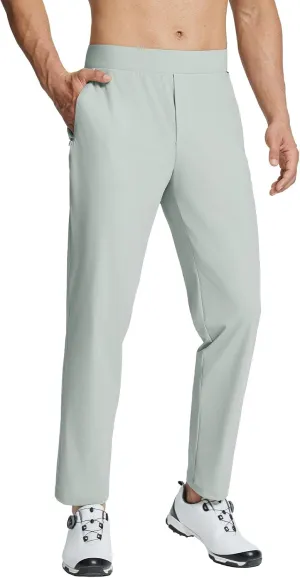 BALEAF Men's Golf Pants Stretch Relaxed Fit 30" Sweatpants with Zipper Pockets Work Casual Athletic