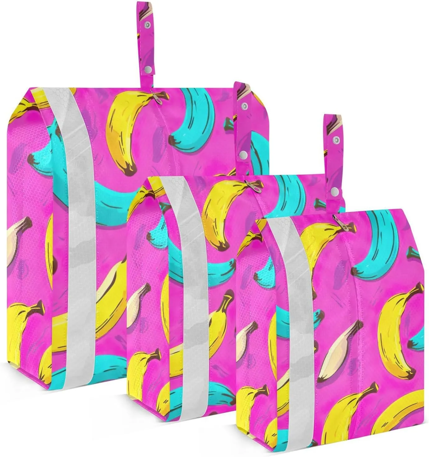 Banana Fruit Colorful Packing Cubes Lightweight Luggage Organizer with Handle Travel Organizer Bags for Carry-On Luggage