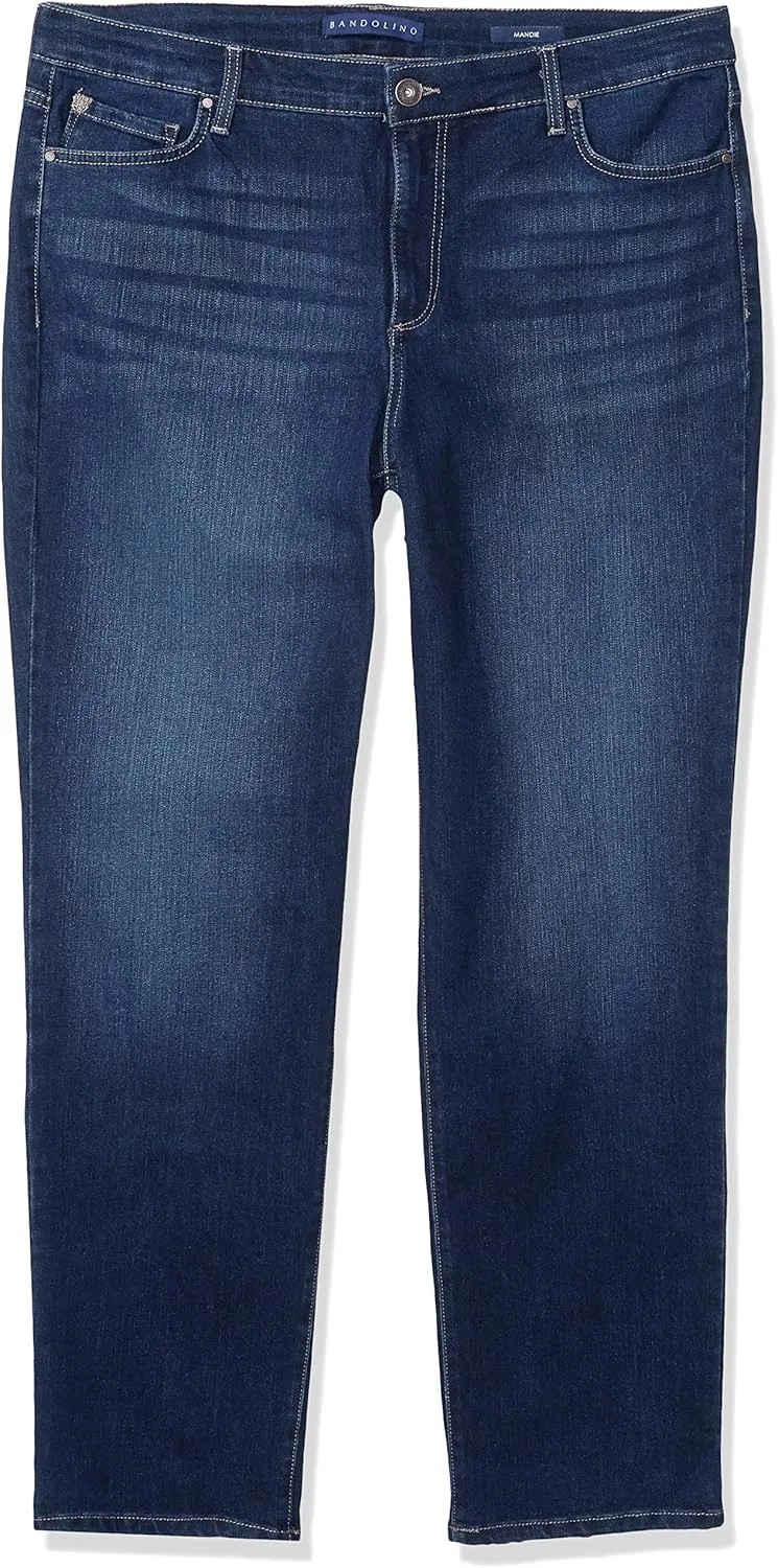 Bandolino Women's Mandie Signature Fit 5 High Rise Jean Plus Size
