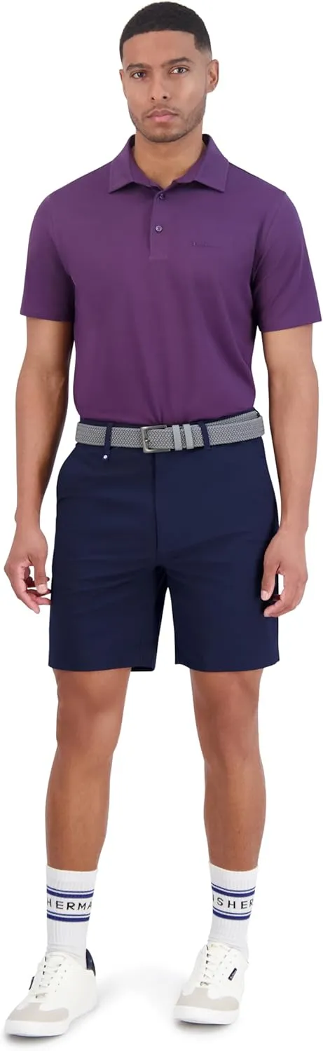 Ben Sherman Men's Pique Golf Sport Athletic Fit, UPF , Moisture-Wicking, Odor Resistant, Casual Shirt