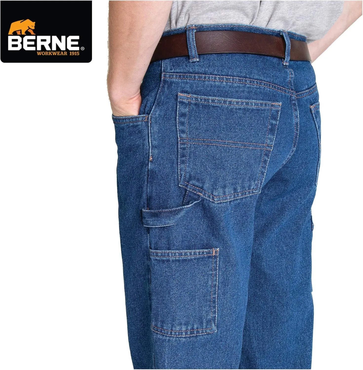 Berne Men's Heritage Relaxed Fit Carpenter Jeans