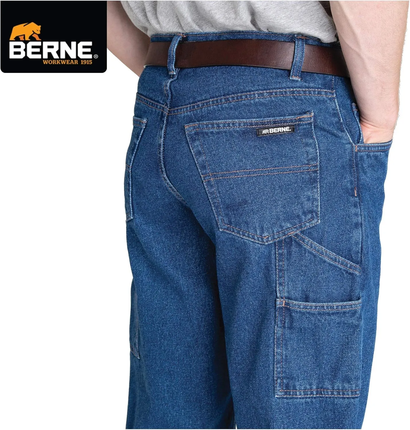 Berne Men's Heritage Relaxed Fit Carpenter Jeans