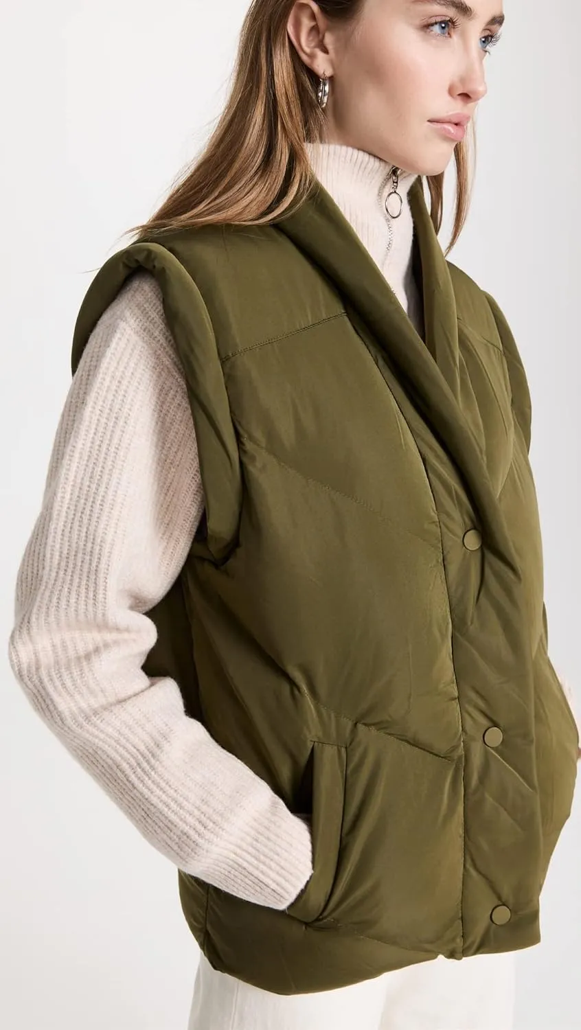 [BLANKNYC] Womens Luxury Clothing Nylon Quilted Vest
