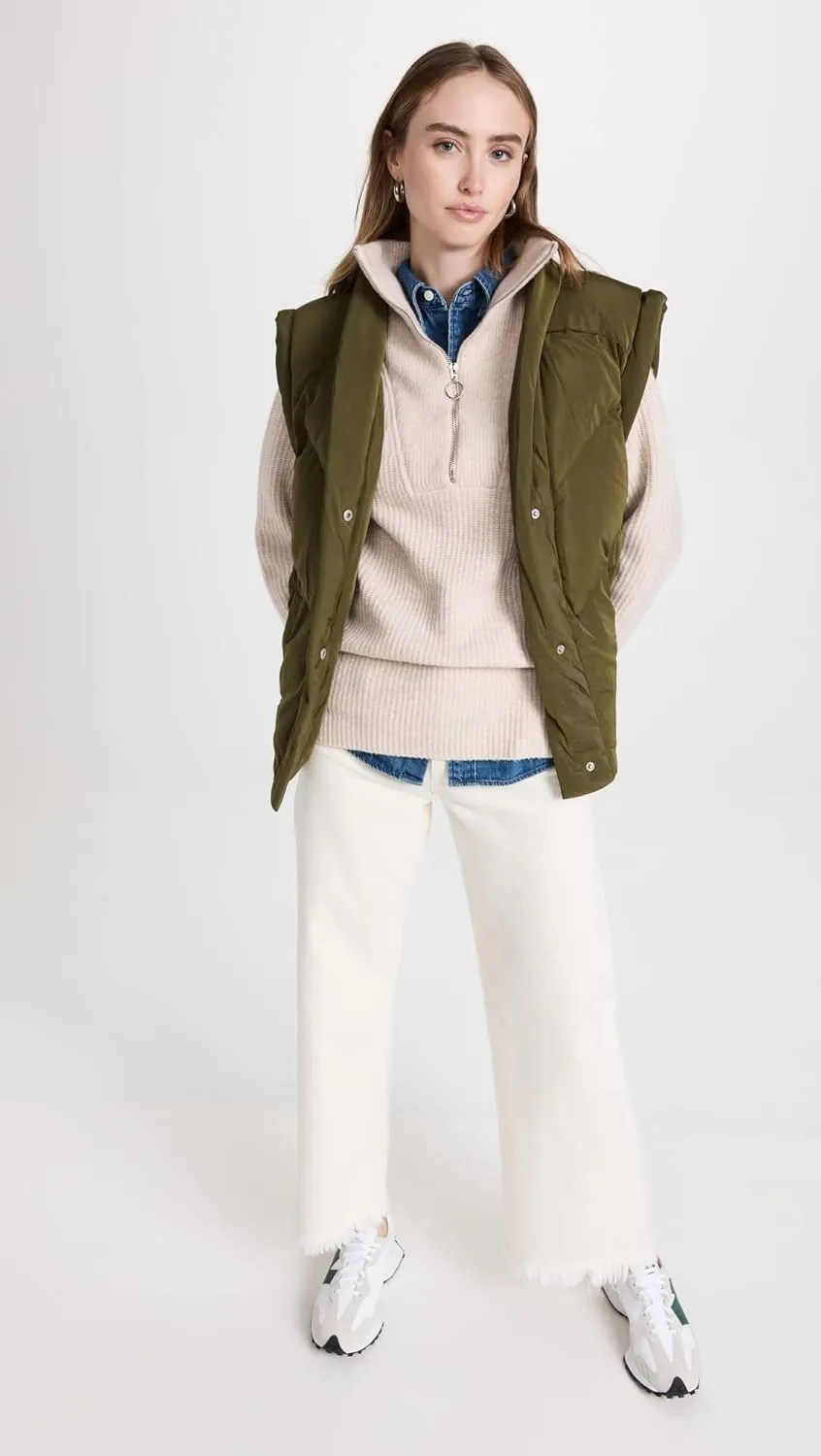 [BLANKNYC] Womens Luxury Clothing Nylon Quilted Vest