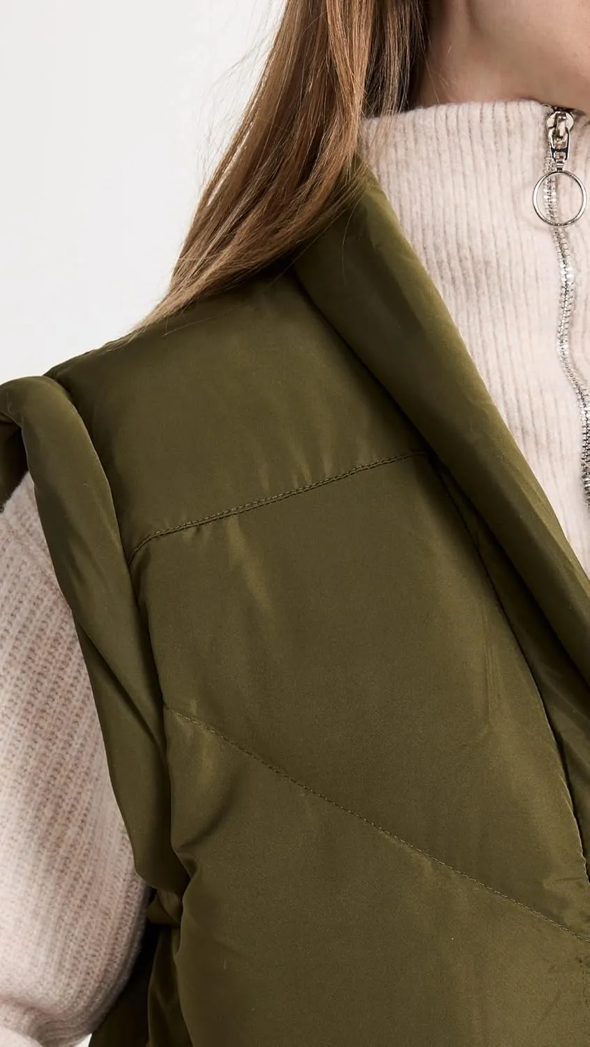 [BLANKNYC] Womens Luxury Clothing Nylon Quilted Vest