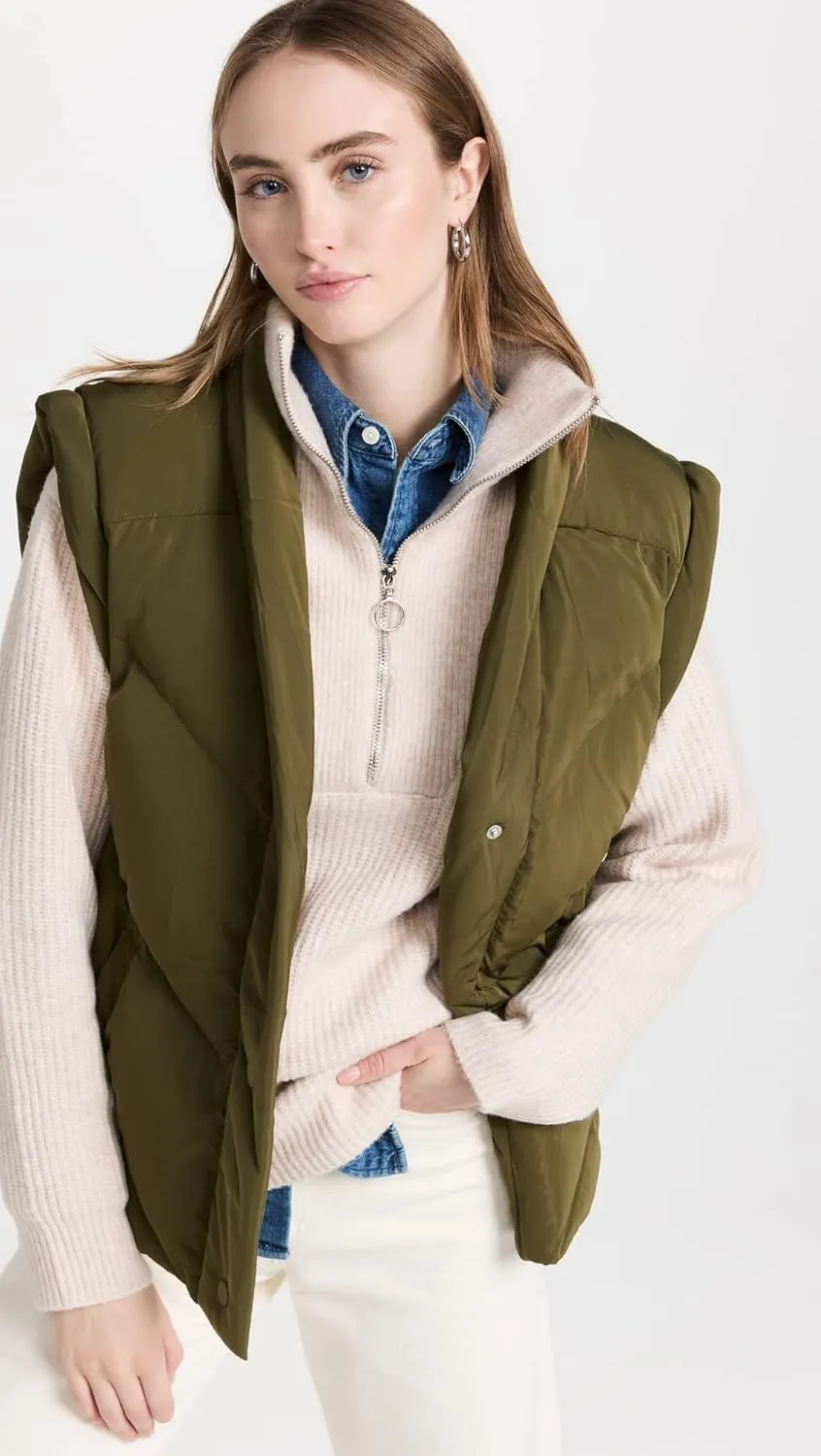 [BLANKNYC] Womens Luxury Clothing Nylon Quilted Vest