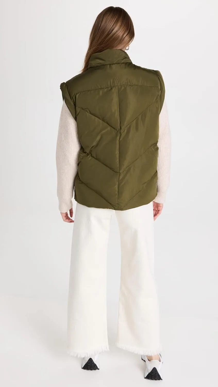 [BLANKNYC] Womens Luxury Clothing Nylon Quilted Vest
