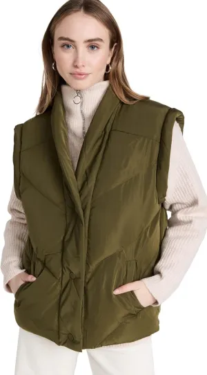 [BLANKNYC] Womens Luxury Clothing Nylon Quilted Vest