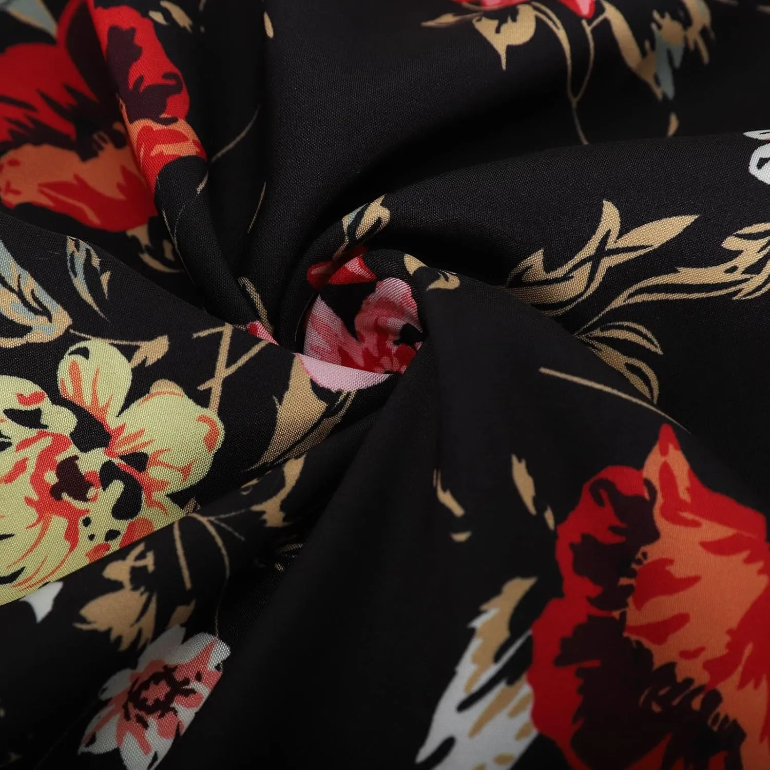 Boho Dresses for Women 2024 Crewneck Puff Short Sleeve Floral Maxi Dress Summer 2024 Trendy Beach Vacation Sundress