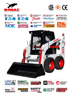 BOMAC Heavy Duty Skid Steer Loader  Model : TX-350L