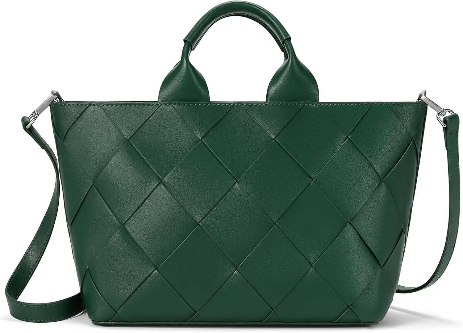 BOSTANTEN Woven Tote Bag for Women Top Handle Purses and Handbags Shoulder Crossbody Purse With Zipper