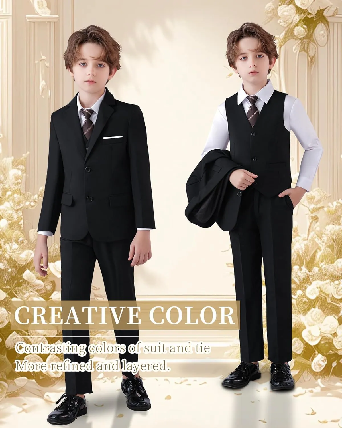 Boys Suit Formal Suits for Boy Slim Fit Kids Suit for Teen Boy Toddler Dress Boys Wedding Communion