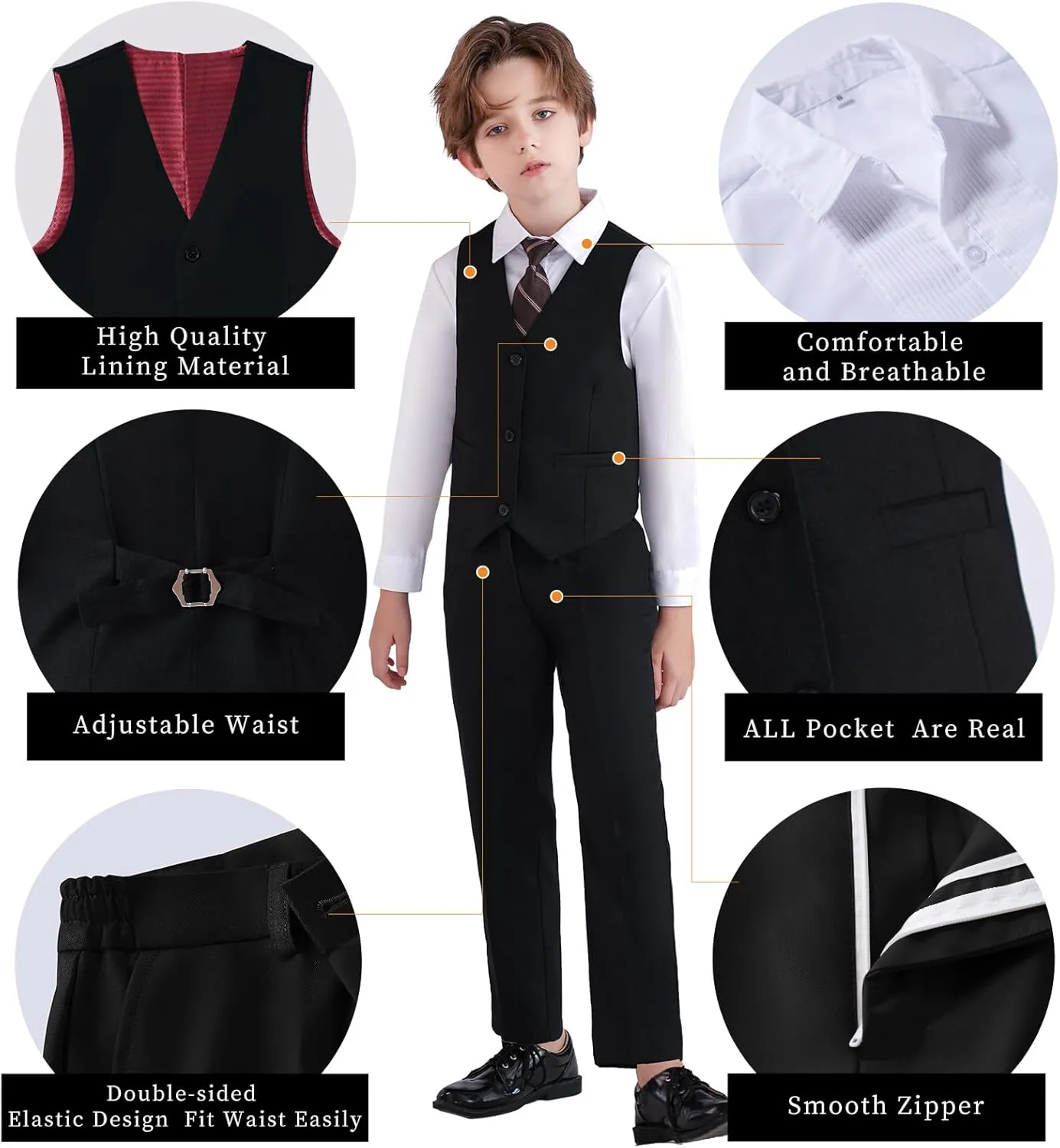 Boys Suit Formal Suits for Boy Slim Fit Kids Suit for Teen Boy Toddler Dress Boys Wedding Communion