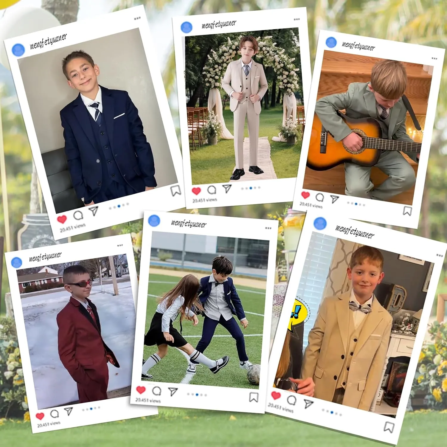 Boys Suit Formal Suits for Boy Slim Fit Kids Suit for Teen Boy Toddler Dress Boys Wedding Communion