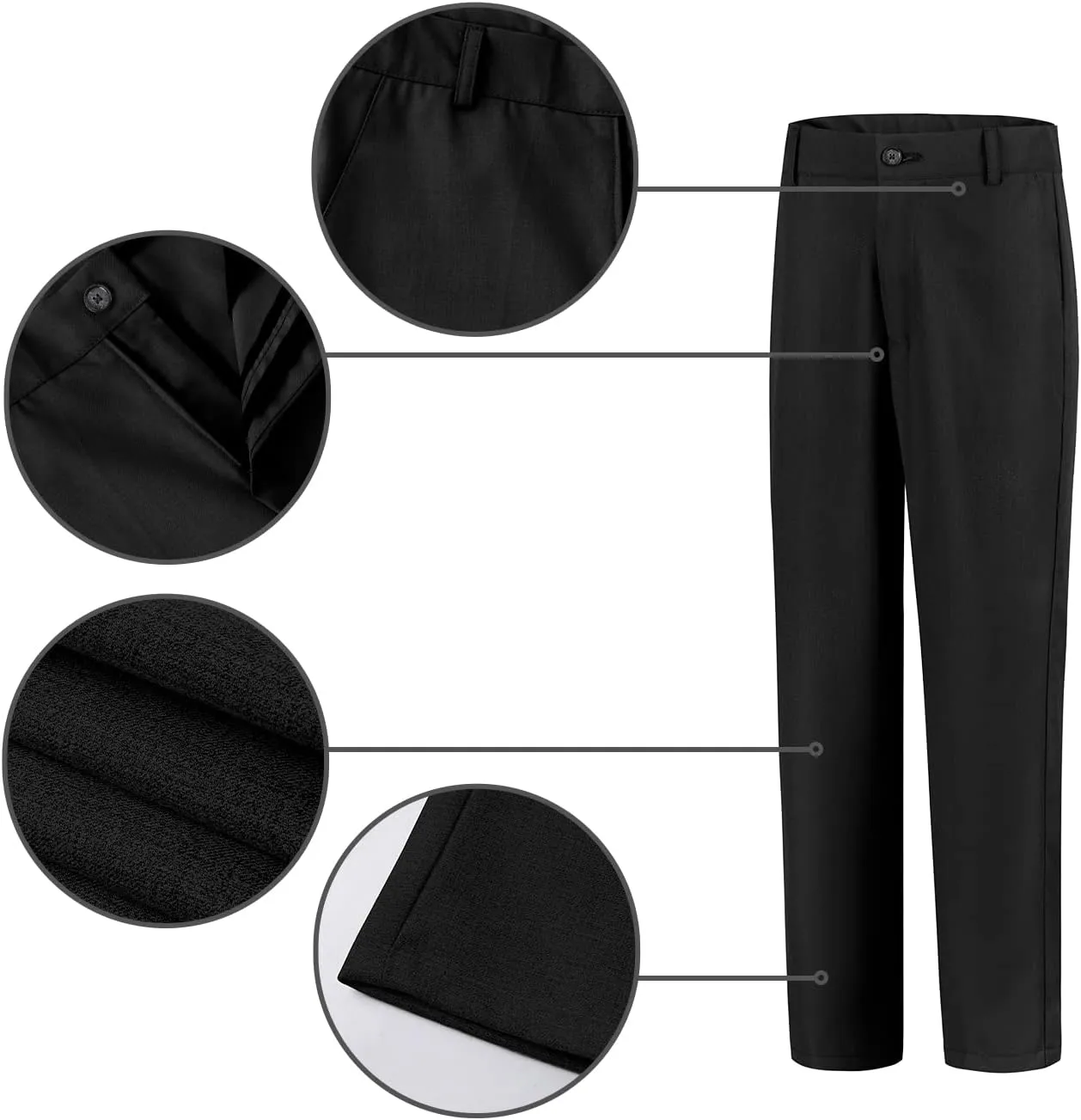 Boys Suits 5 Piece Formal Suit Set Slim Fit Formal Dress Clothes Ring Bearer Outfit for Kids