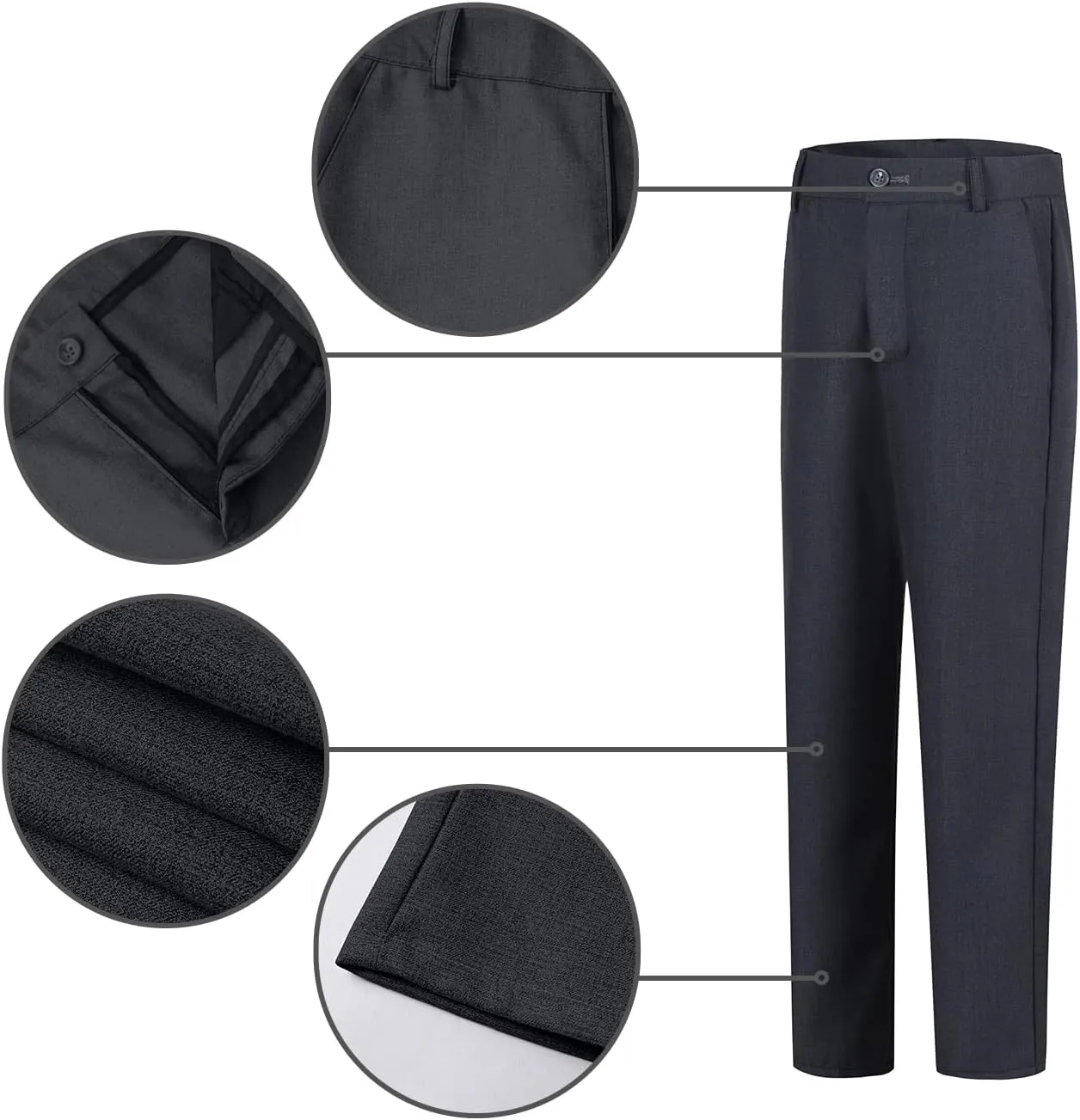 Boys Suits 5 Piece Formal Suit Set Slim Fit Formal Dress Clothes Ring Bearer Outfit for Kids