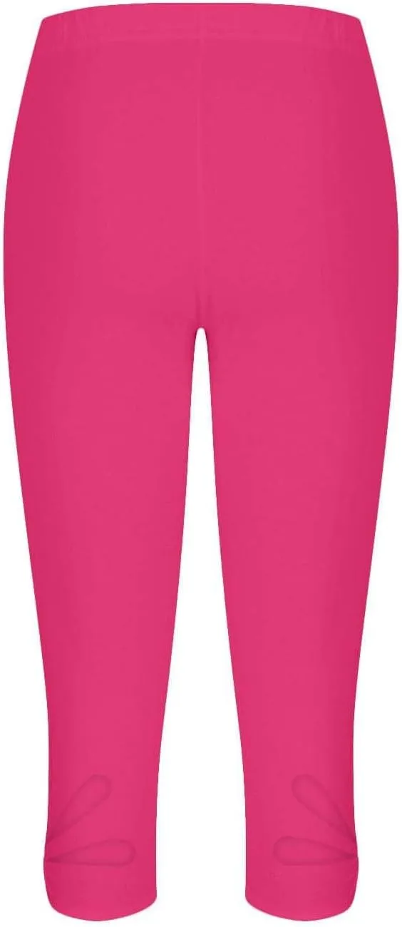 Capri Leggings for Women Summer Cropped High Waisted Knee Length Yoga Pants Comfy Stretchy Workout Compression Pants