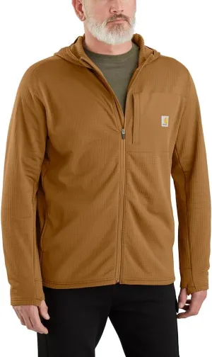 Carhartt Men's Force Relaxed Fit Full-Zip Long-Sleeve Hooded T-Shirt