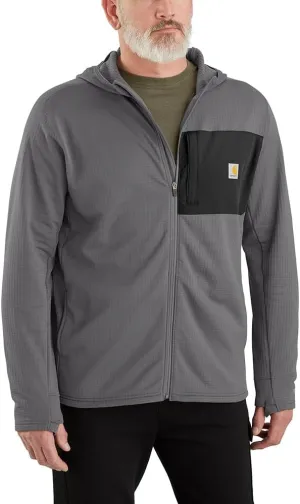 Carhartt Men's Force Relaxed Fit Full-Zip Long-Sleeve Hooded T-Shirt