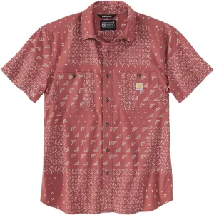 Carhartt Men's Rugged Flex Relaxed Fit Lightweight Short-Sleeve Print Shirt