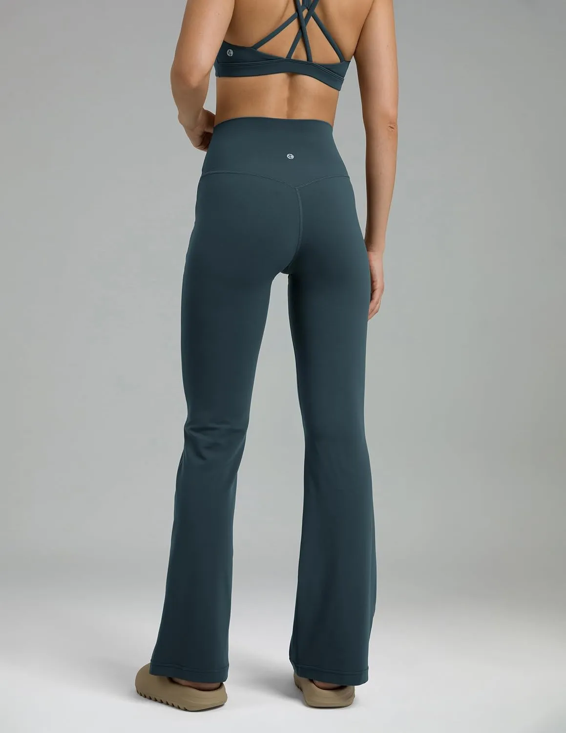Colorfulkoala Women's Dreamlux Workout Flare Leggings High Waisted Wide Leg Bootcut Yoga Pants 29.5" / 31.5" Inseam