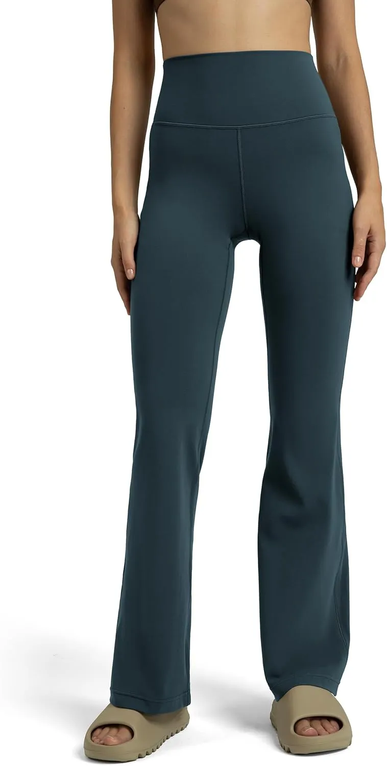 Colorfulkoala Women's Dreamlux Workout Flare Leggings High Waisted Wide Leg Bootcut Yoga Pants 29.5" / 31.5" Inseam