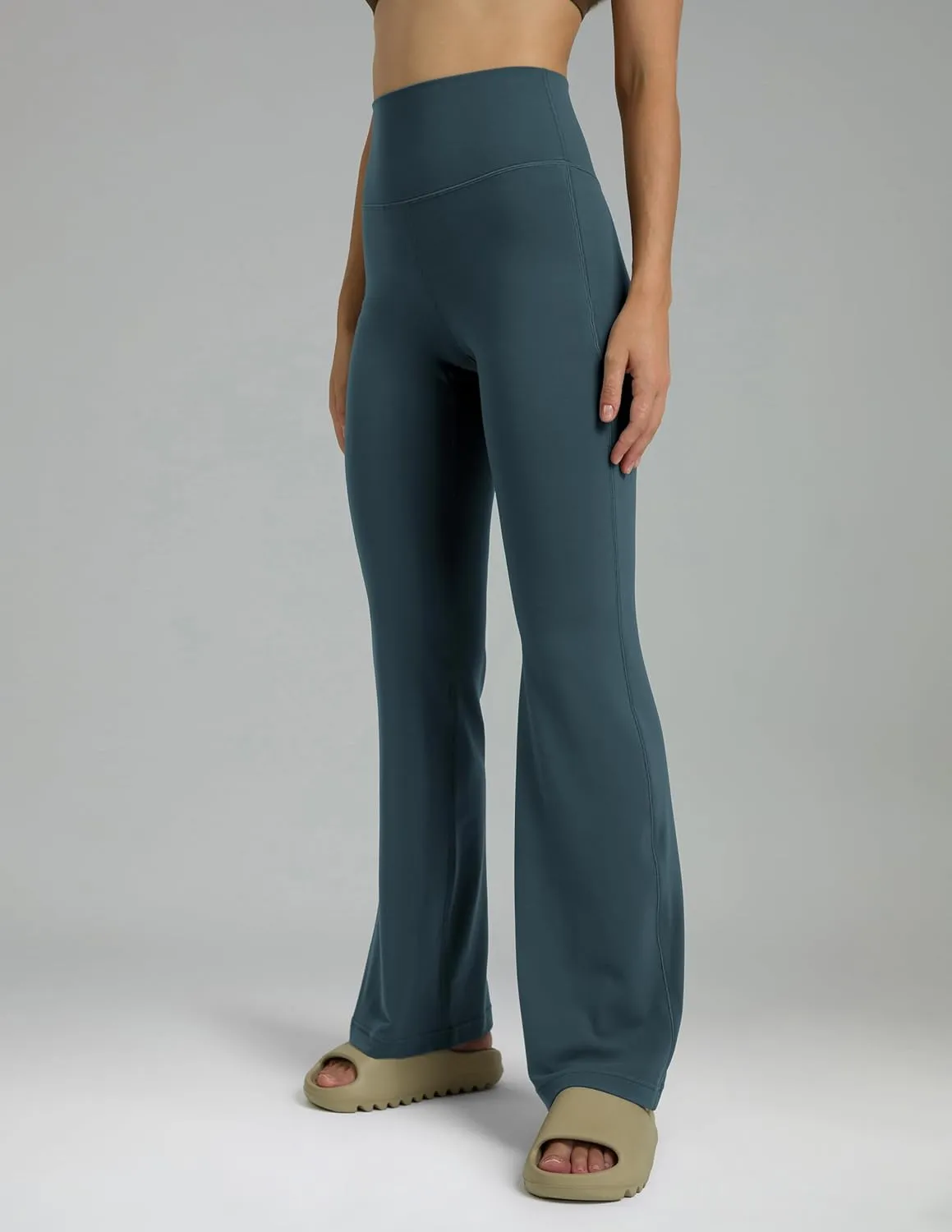 Colorfulkoala Women's Dreamlux Workout Flare Leggings High Waisted Wide Leg Bootcut Yoga Pants 29.5" / 31.5" Inseam