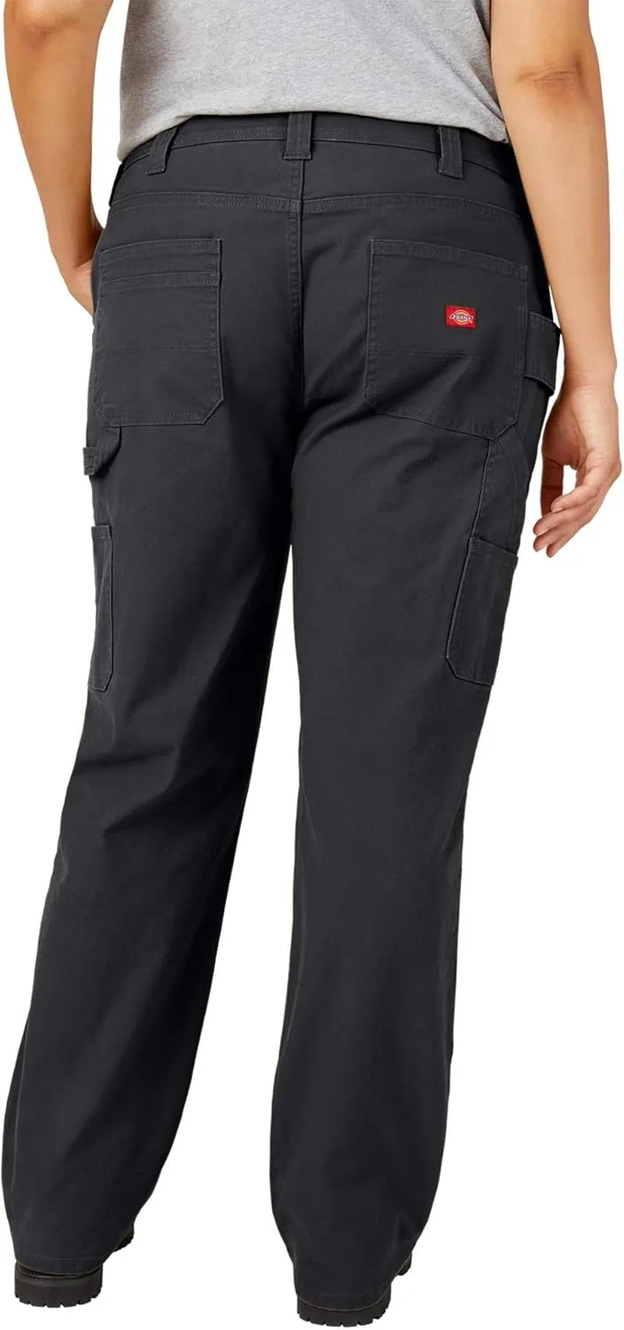 Dickies Women's Plus Size Relaxed Straight Carpenter Duck Pant