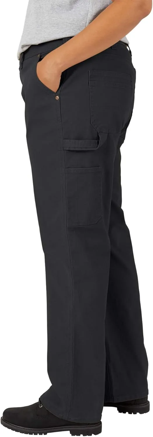 Dickies Women's Plus Size Relaxed Straight Carpenter Duck Pant
