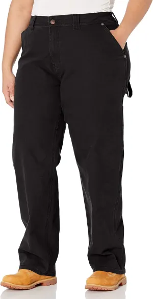 Dickies Women's Plus Size Relaxed Straight Carpenter Duck Pant