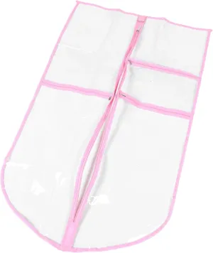 Didiseaon Portable Pvc Suit Bags Boys and Girls' Garment Bag Pockets for Dance School Travel Makeup Pouch