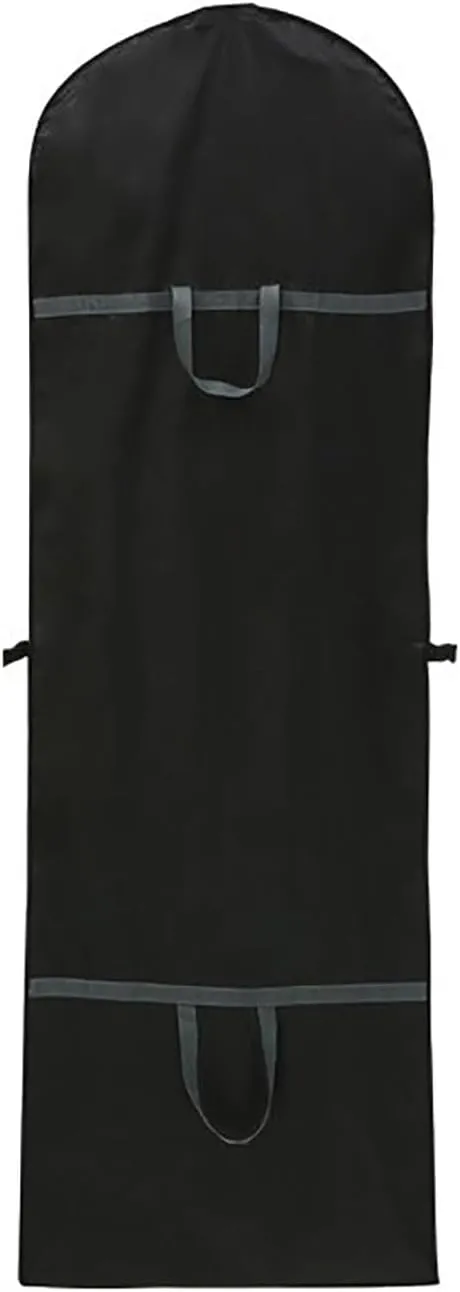 Dress Bags for Gowns Long, 71'' Long Dress Garment Bag,Foldable Dust Cover with Handle(Black)