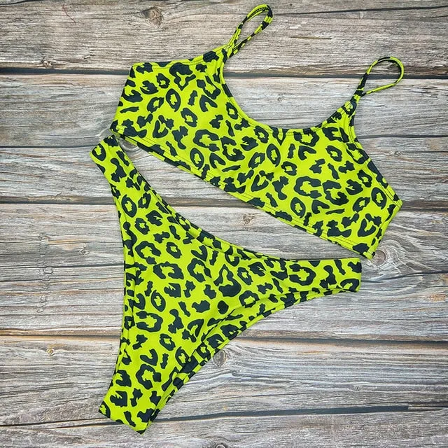Fashion Leopard Print Bikini Set