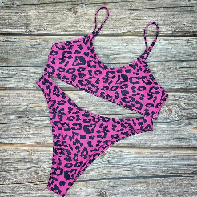 Fashion Leopard Print Bikini Set