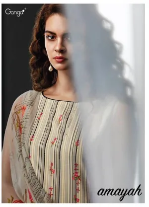Ganga Suits Amayah Pure Cotton Print Embroidery Work Salwar Kameez