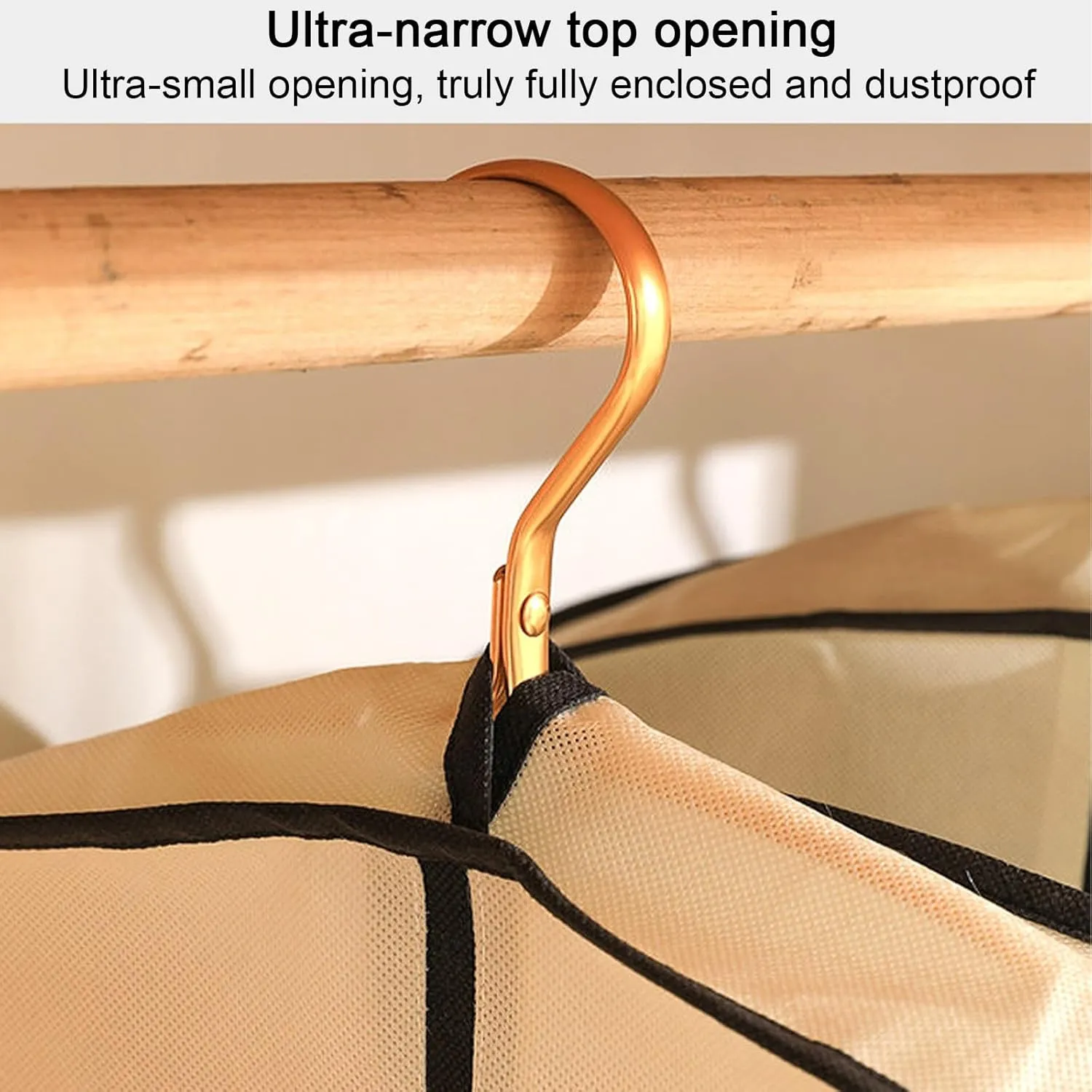 Garment Bag, Clothes Cover, Equipped with Metal Zipper, Three-dimensional Thickened Style, Suitable for Storing Seasonal Clothing(60x140x10cm x55x4in)