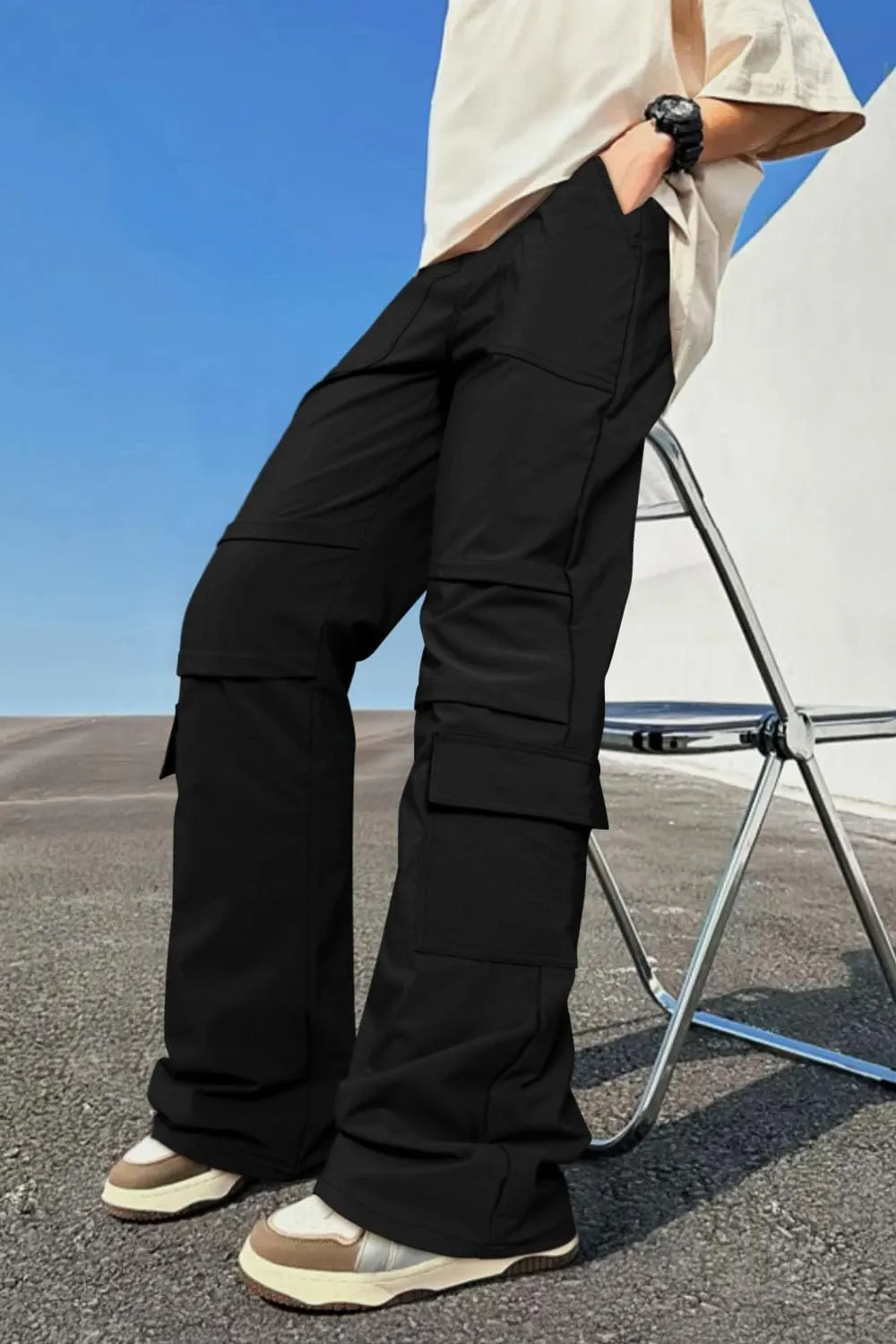 GINGTTO Mens Cargo Pants Relaxed Fit Y2k Pants Men Baggy